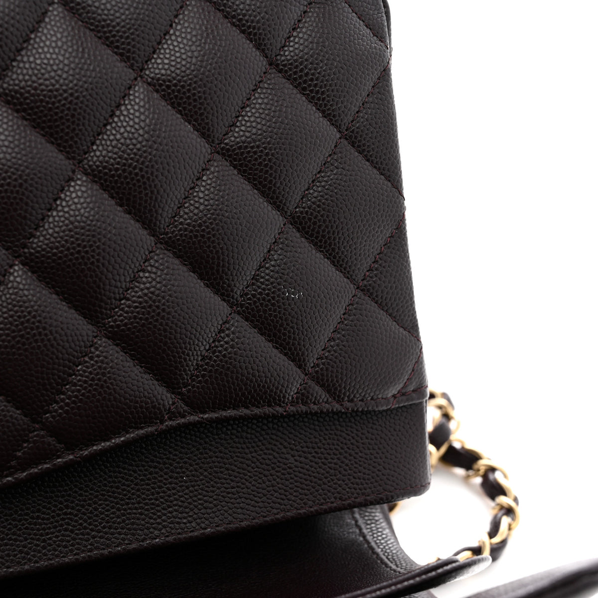 Chanel Caviar Quilted Medium Double Flap Brown 11 of 11