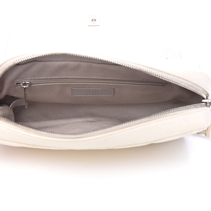 Chanel Caviar Quilted Medium Easy Flap Dark White 5 of 18