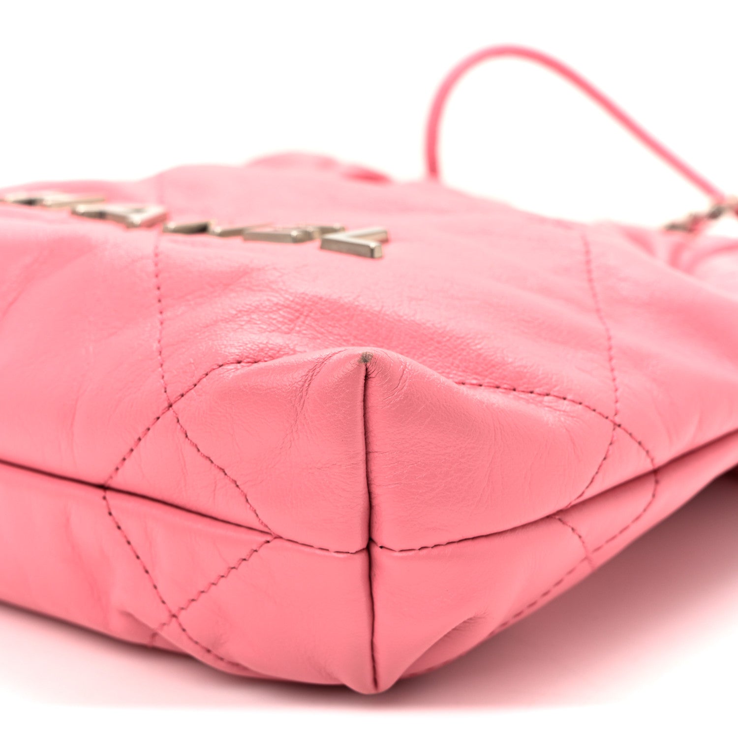 Chanel Shiny Calfskin Quilted Mini Chanel 22 Pink 10 of 11