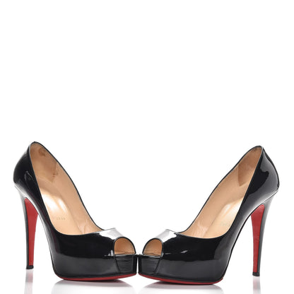 Christian Louboutin Patent Very Prive 120 Pumps 39.5 Black 6 of 14