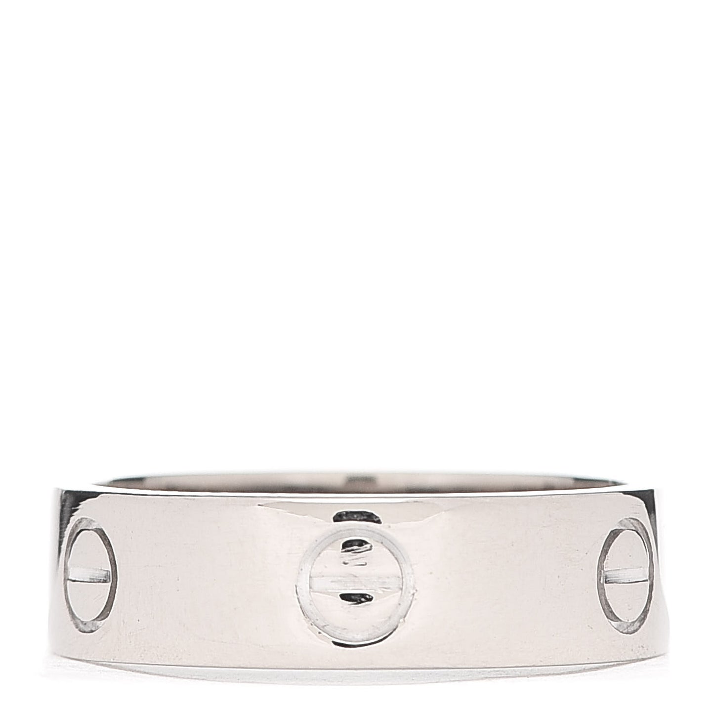 18K White Gold 5.5mm LOVE Ring 58 8.25