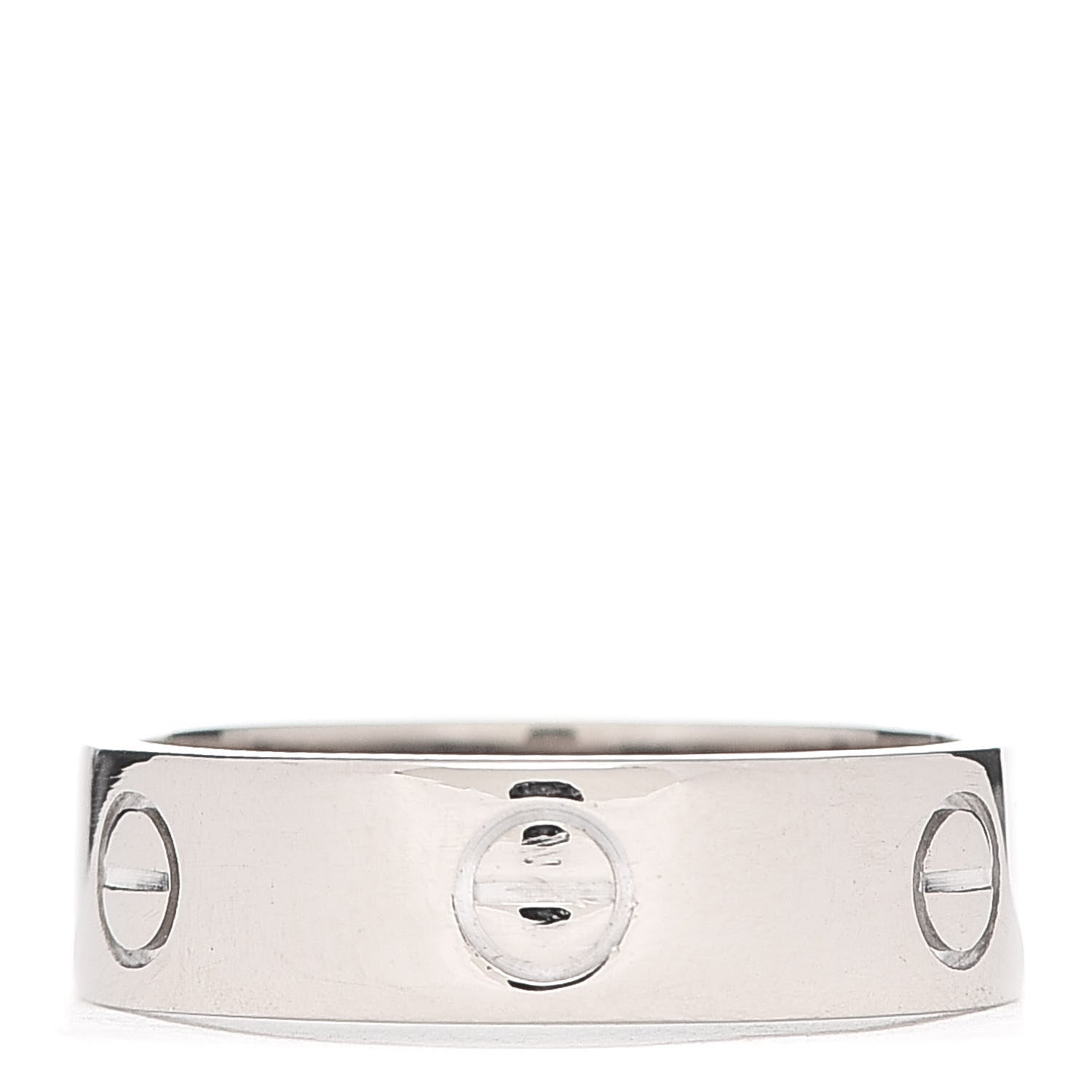 Cartier 18K White Gold 5.5mm LOVE Ring 58 8.25 3 of 4