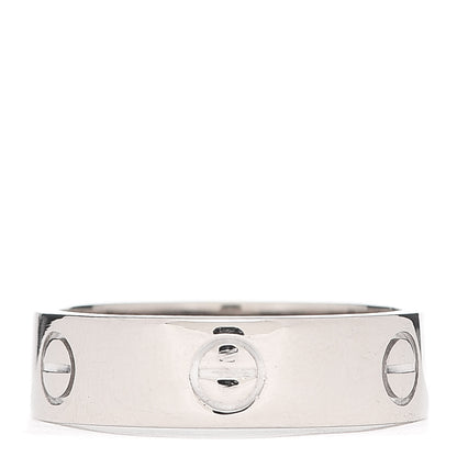 Cartier 18K White Gold 5.5mm LOVE Ring 58 8.25 3 of 4