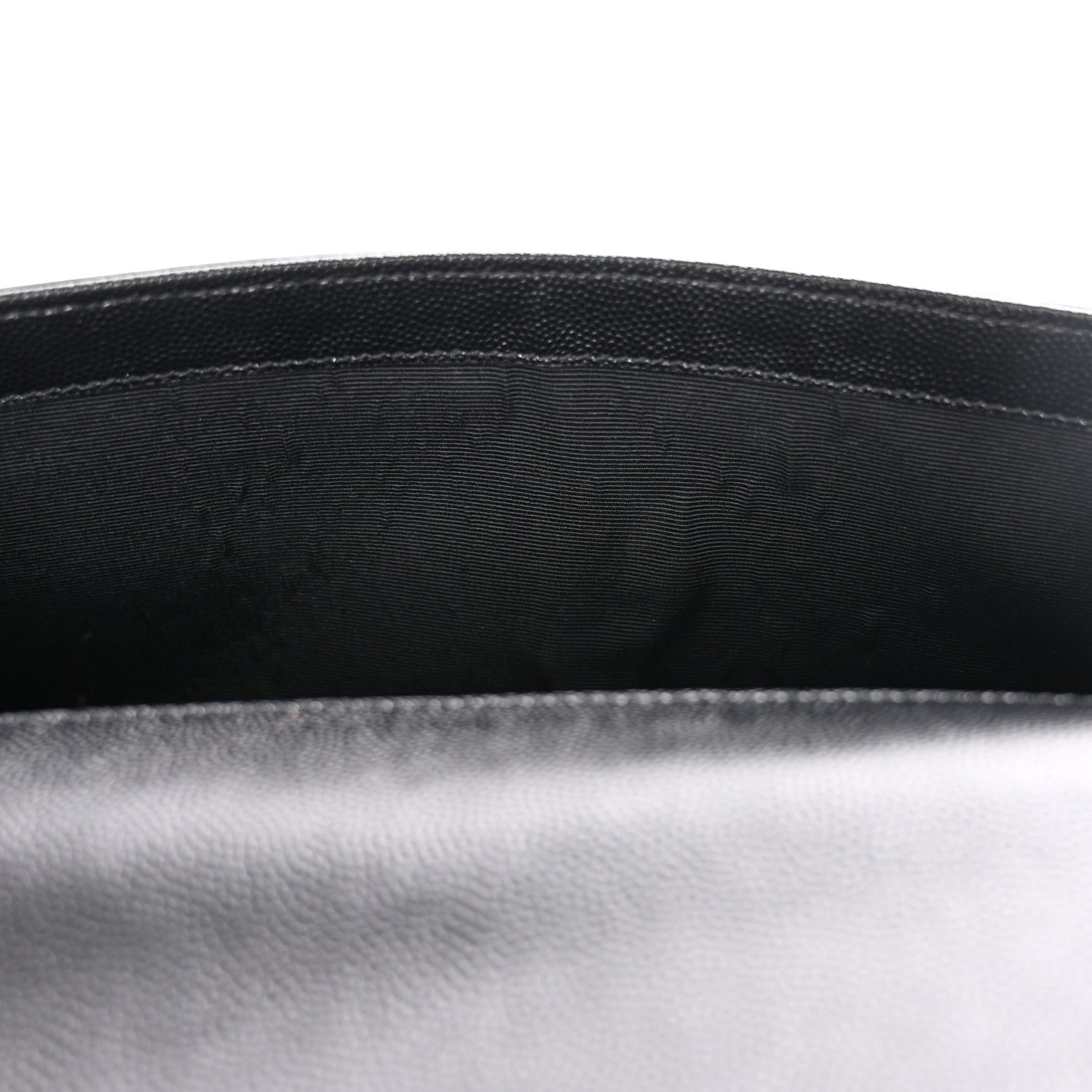 Saint Laurent Grain De Poudre Monogram Cassandre Clutch Black 9 of 13