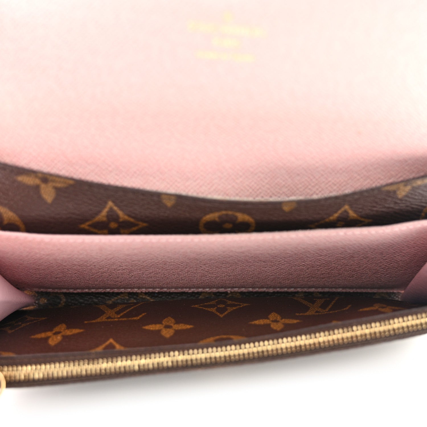 Louis Vuitton Monogram Emilie Wallet Rose Ballerine 5 of 14