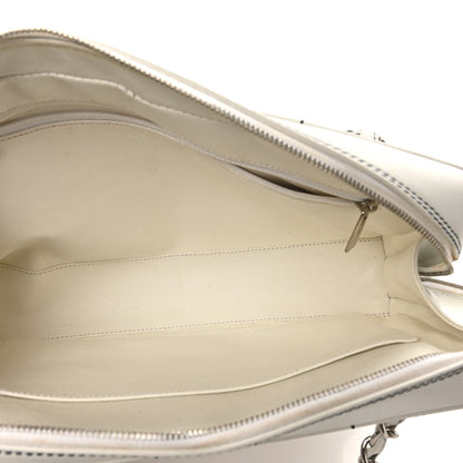 Chanel Lambskin Stitched Chocolate Bar Shoulder Bag White 5 of 10