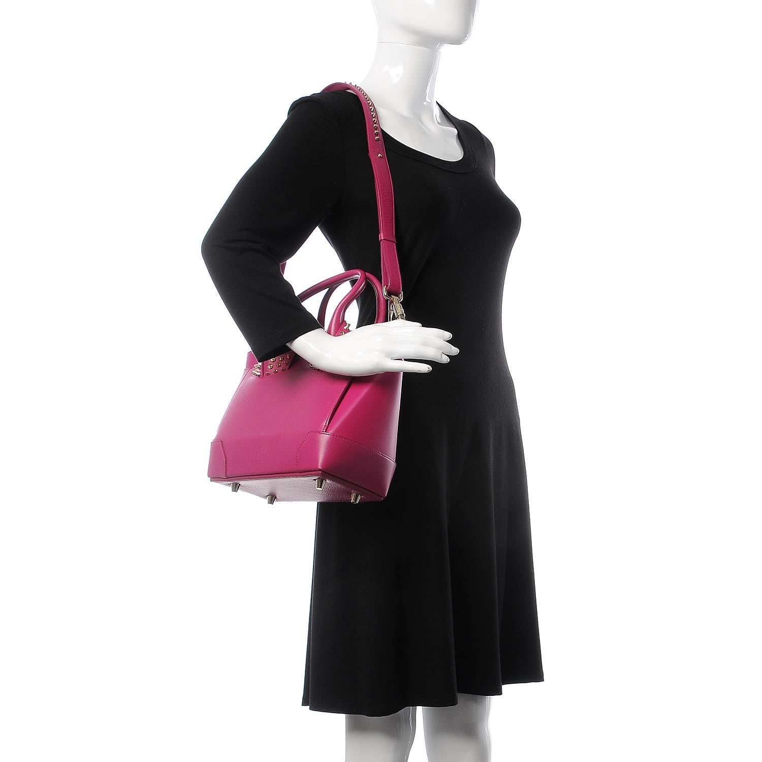 Christian Louboutin Calfskin Small Eloise Tote Fuchsia 2 of 12