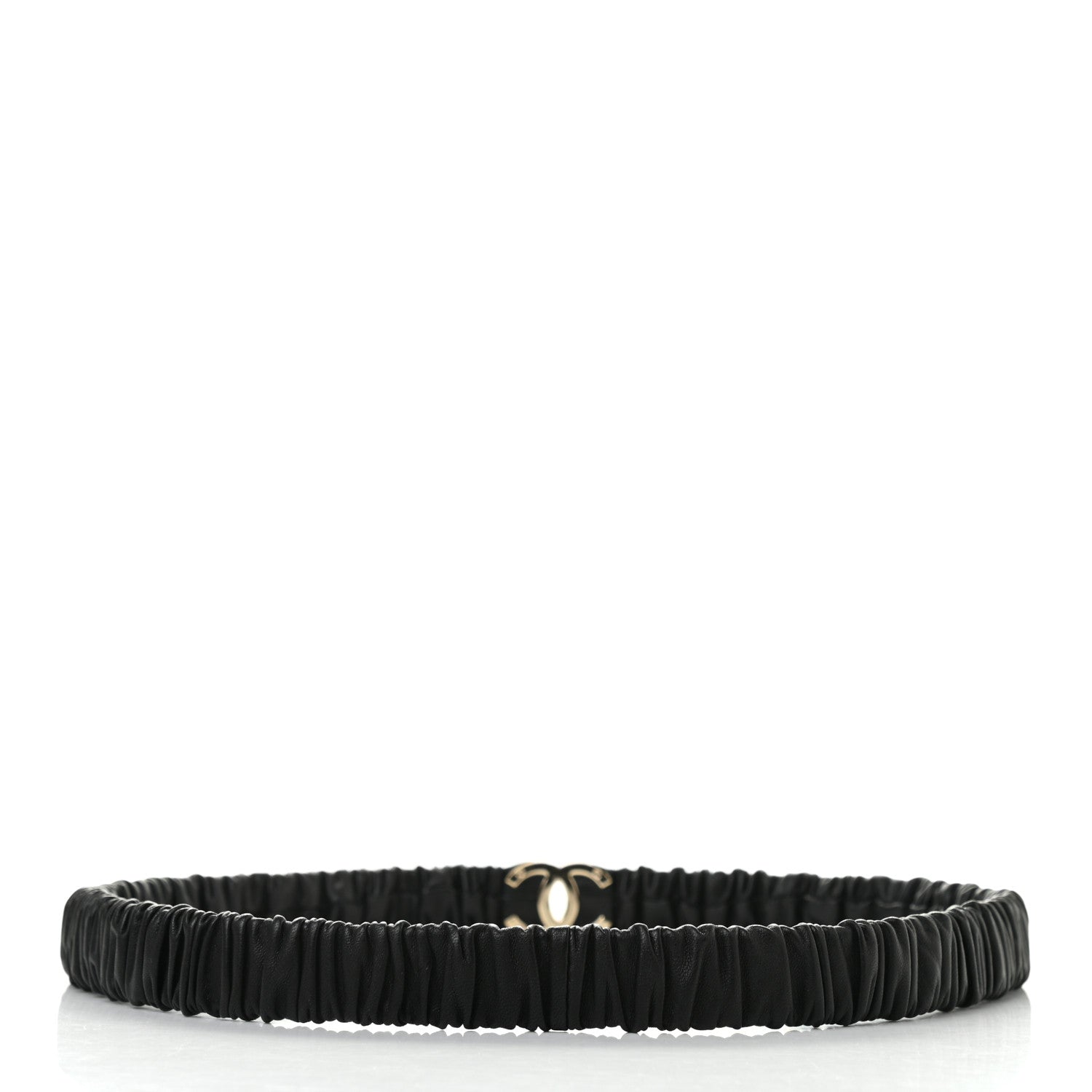 Chanel Calfskin CC Belt 85 34 Black 2 of 5
