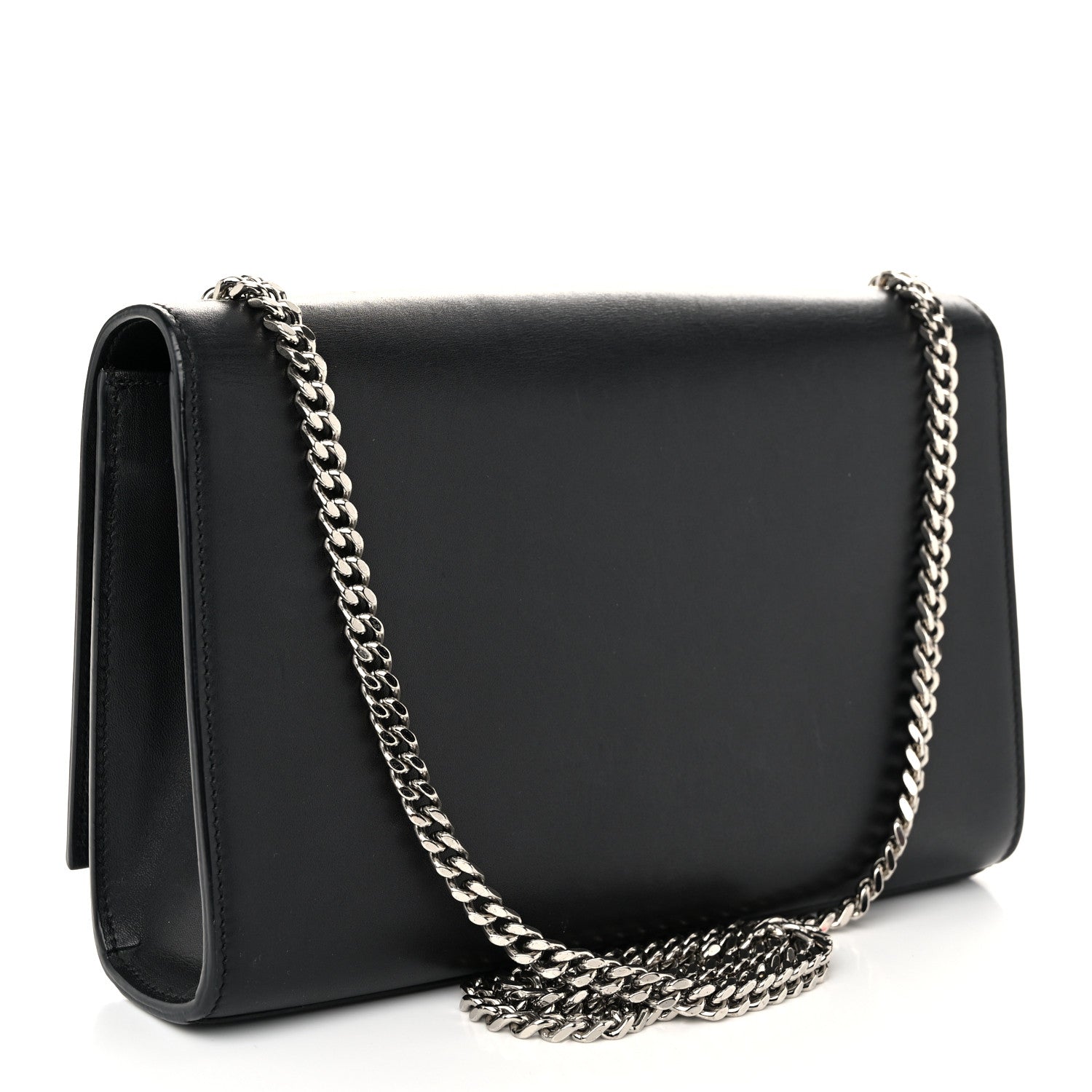 Saint Laurent Smooth Calfskin Medium Classic Monogram Kate Tassel Satchel Black 3 of 11