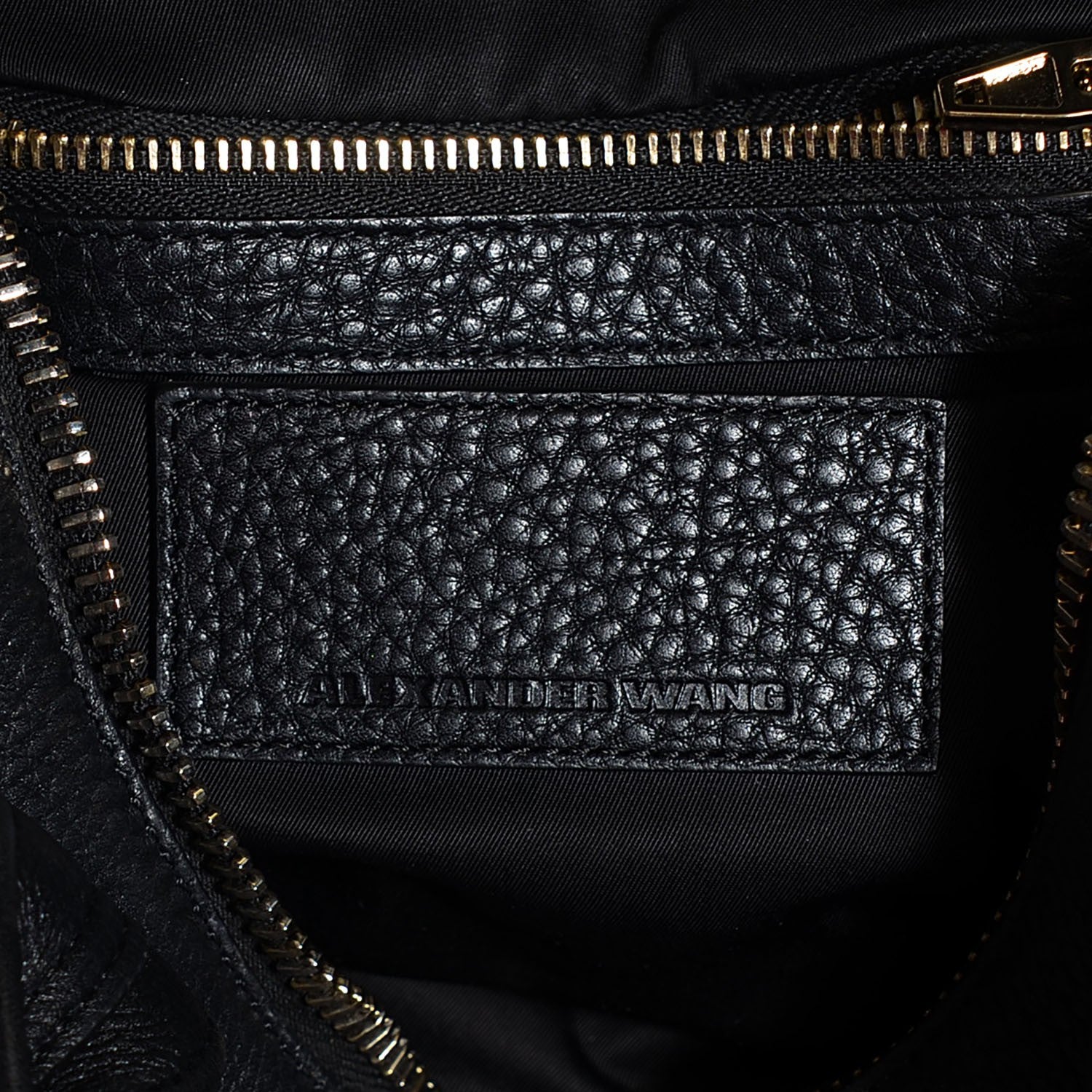 Alexander Wang Pebbled Lambskin Rockie Black Pale Gold Hardware 6 of 8