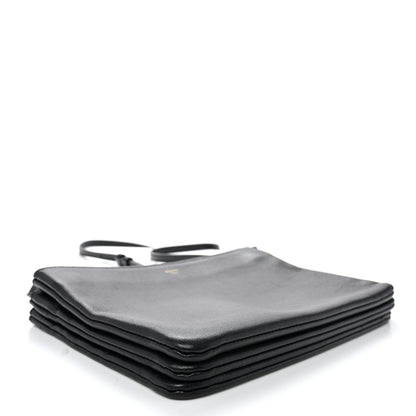 Celine Lambskin Small Trio Crossbody Bag Black 4 of 13