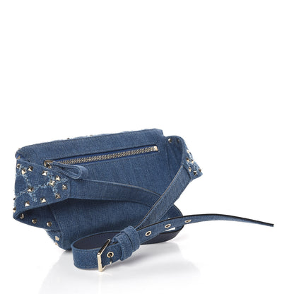 Valentino Garavani Denim Rockstud Spike Belt Bag 95 Denim 3 of 10
