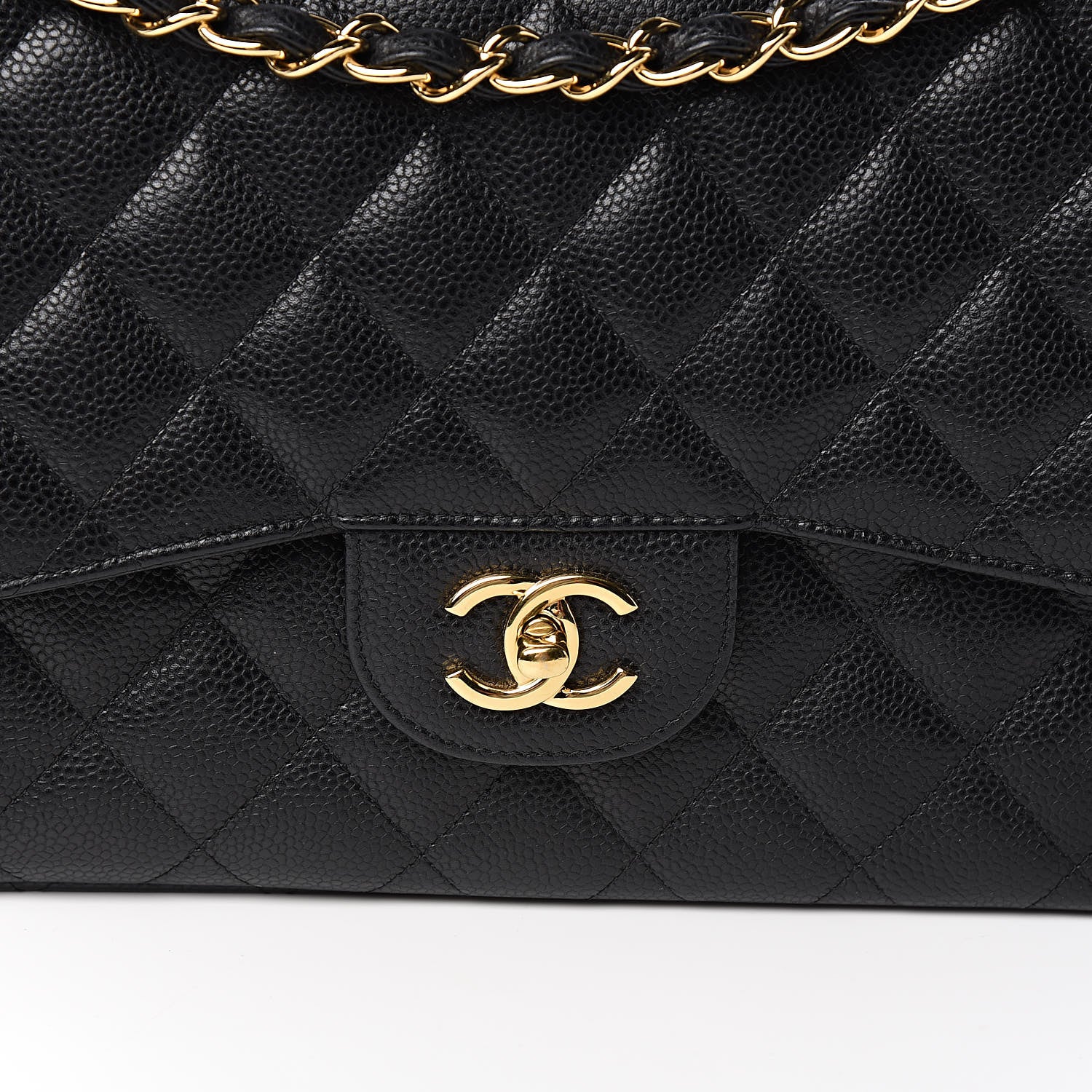 Chanel Caviar Quilted Jumbo Double Flap Black 11 of 11