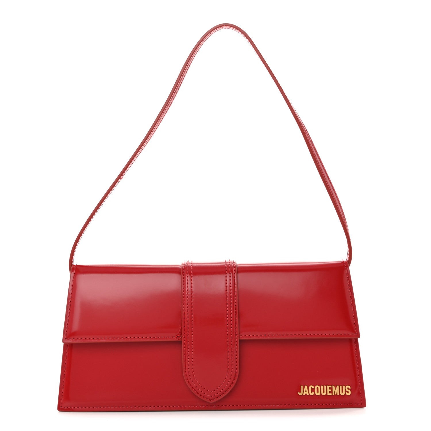 Jacquemus Glazed Calfskin Le Bambino Long Red 1 of 11