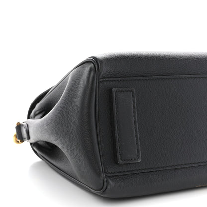 Versace Grained Calfskin La Medusa Top Handle Bag Black Black 8 of 11