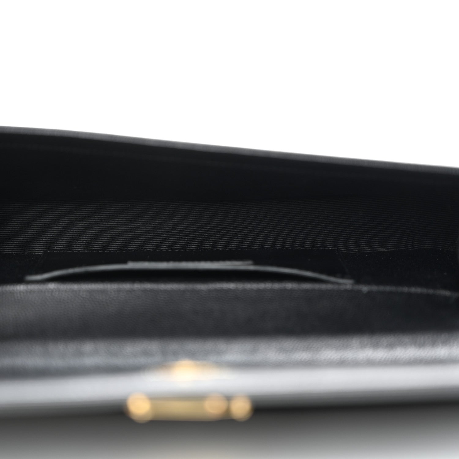 Saint Laurent Grain De Poudre Monogram Cassandre Clutch Black 5 of 9