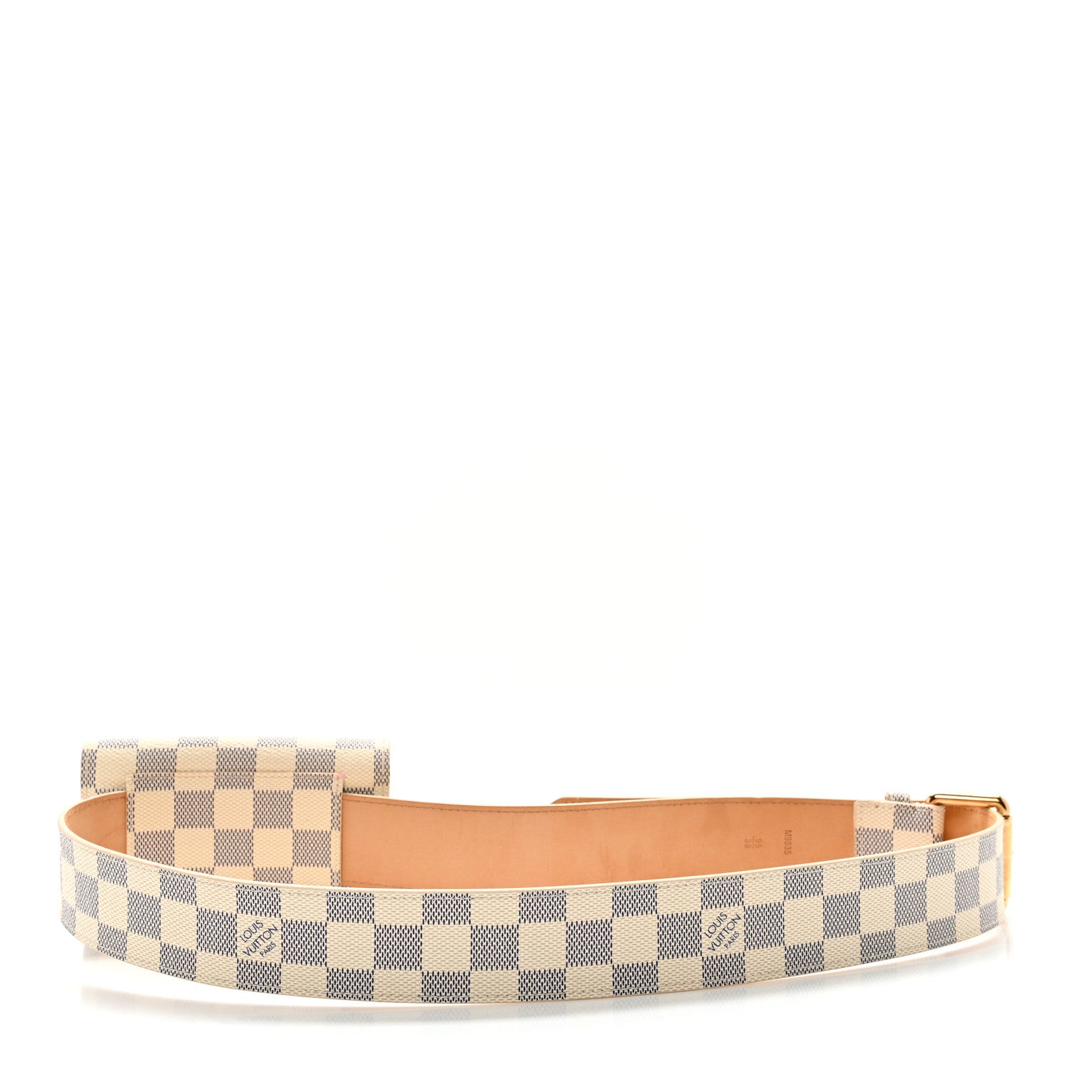 Louis Vuitton Damier Azur Pochette Solo Belt 95 38 2 of 13