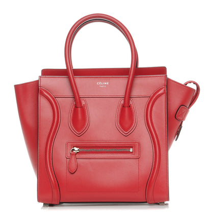 Celine Palmelato Micro Luggage Red 1 of 8