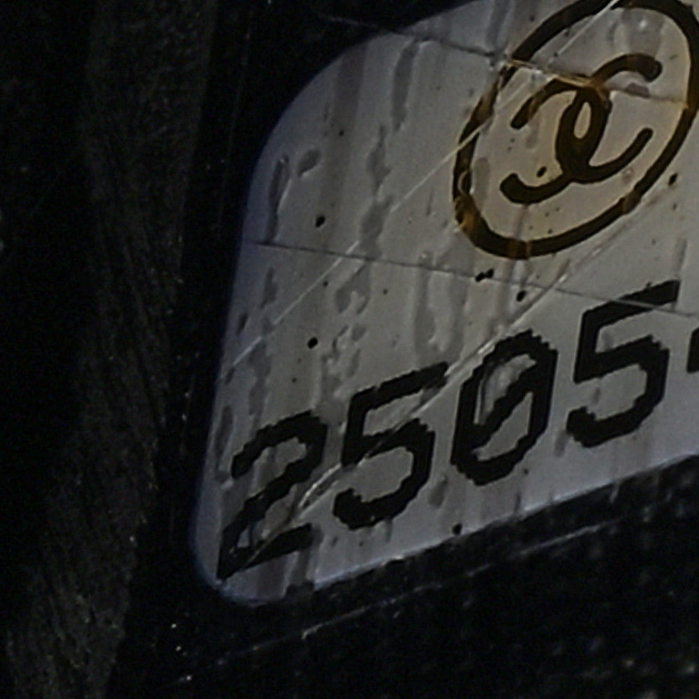 Caviar Chevron Quilted Boy Wallet On Chain WOC Black