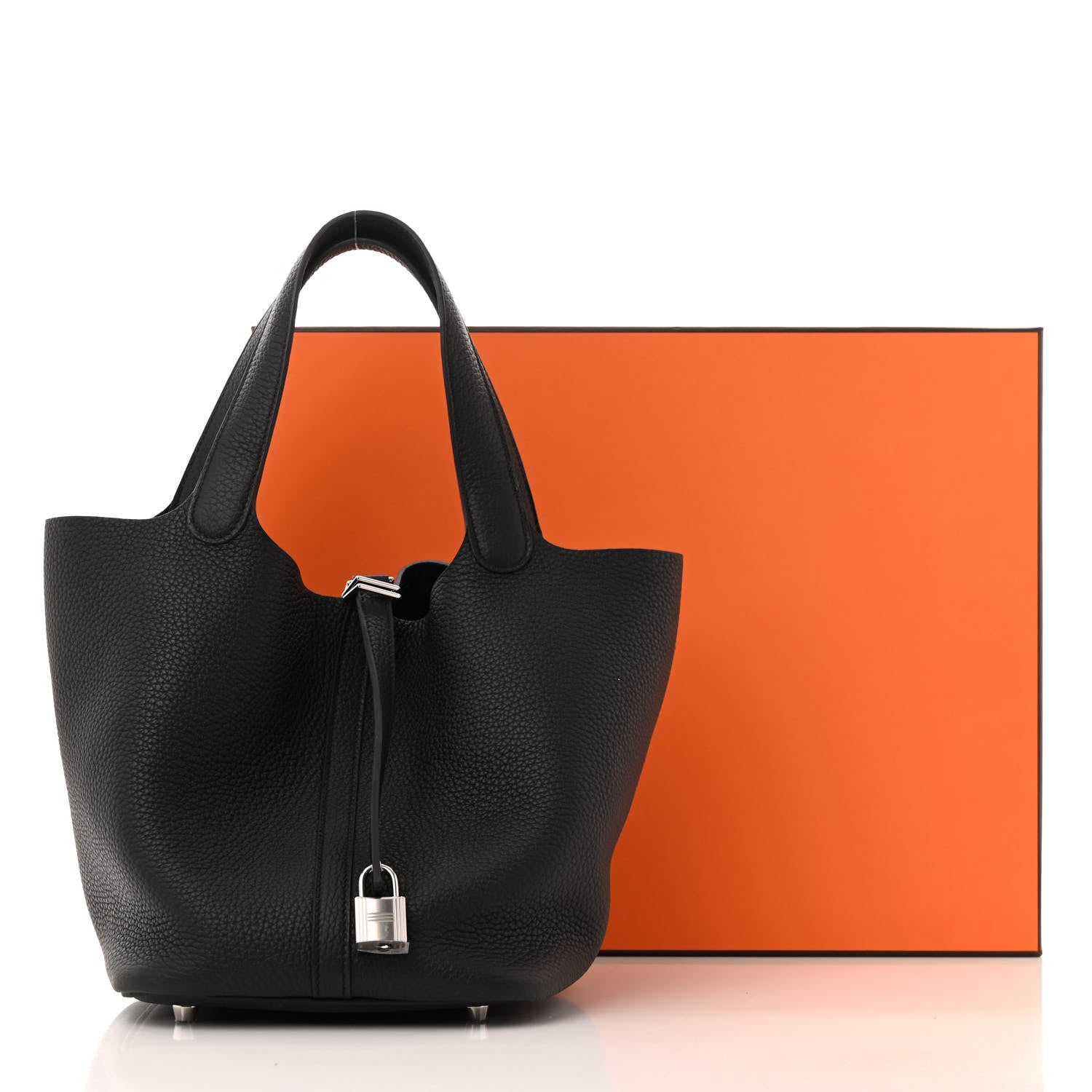 Hermes Taurillon Clemence Picotin Lock 22 MM Black 12 of 12