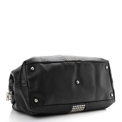 Saint Laurent Calfskin Studded Easy Sac Black 4 of 16