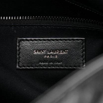 Saint Laurent Crinkled Calfskin Matelasse Monogram Medium Niki Shopper Tote Black 6 of 10