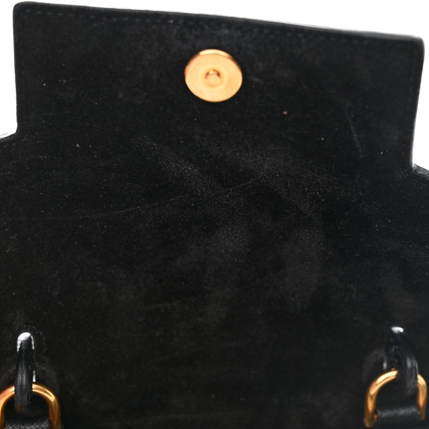 Grained Calfskin Nano Belt Bag Black