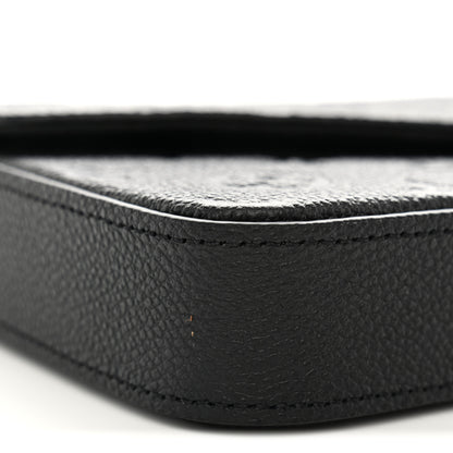 Louis Vuitton Empreinte Pochette Felicie Chain Wallet Black 9 of 10