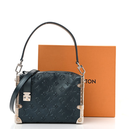 Louis Vuitton Calfskin Debossed Monogram Side Trunk Moon Bleu 11 of 11