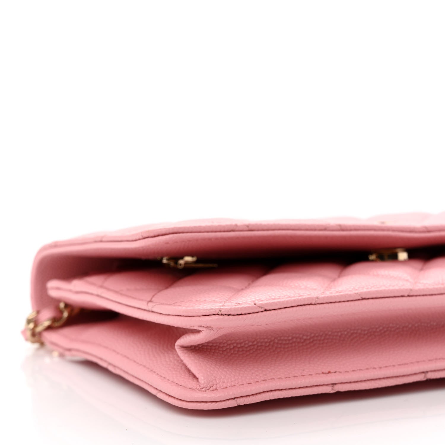 Chanel Caviar Quilted Wallet on Chain WOC Light Pink 9 of 11