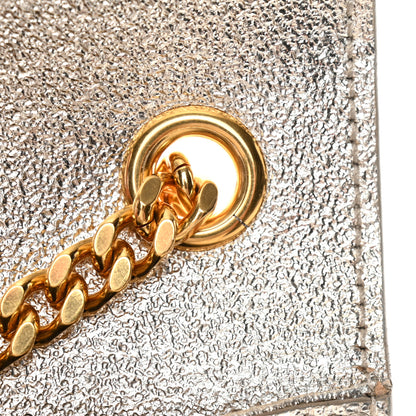 Saint Laurent Metallic Calfskin Small Classic Monogram Kate Satchel Platine 11 of 11