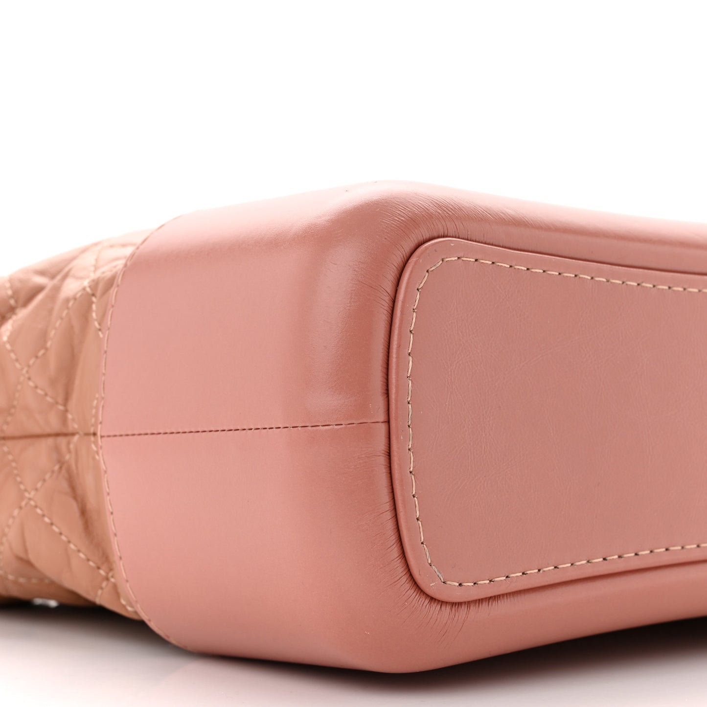 Aged Calfskin Quilted Medium Gabrielle Hobo Pink
