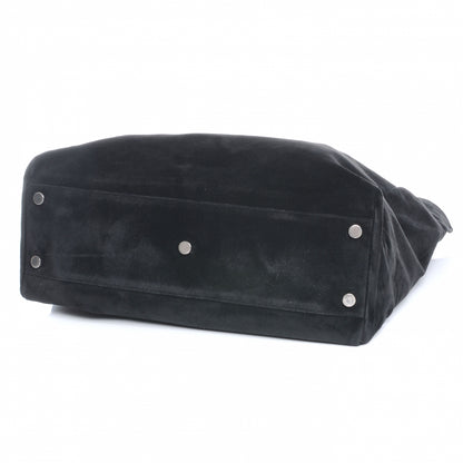 Saint Laurent Suede Leather Reversible Shopper Tote Black 4 of 7