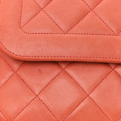 Chanel Lambskin Large Coco Rider Flap Coral 14 of 22