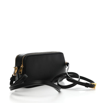 Prada Saffiano Mini Camera Crossbody Bag Black 3 of 10