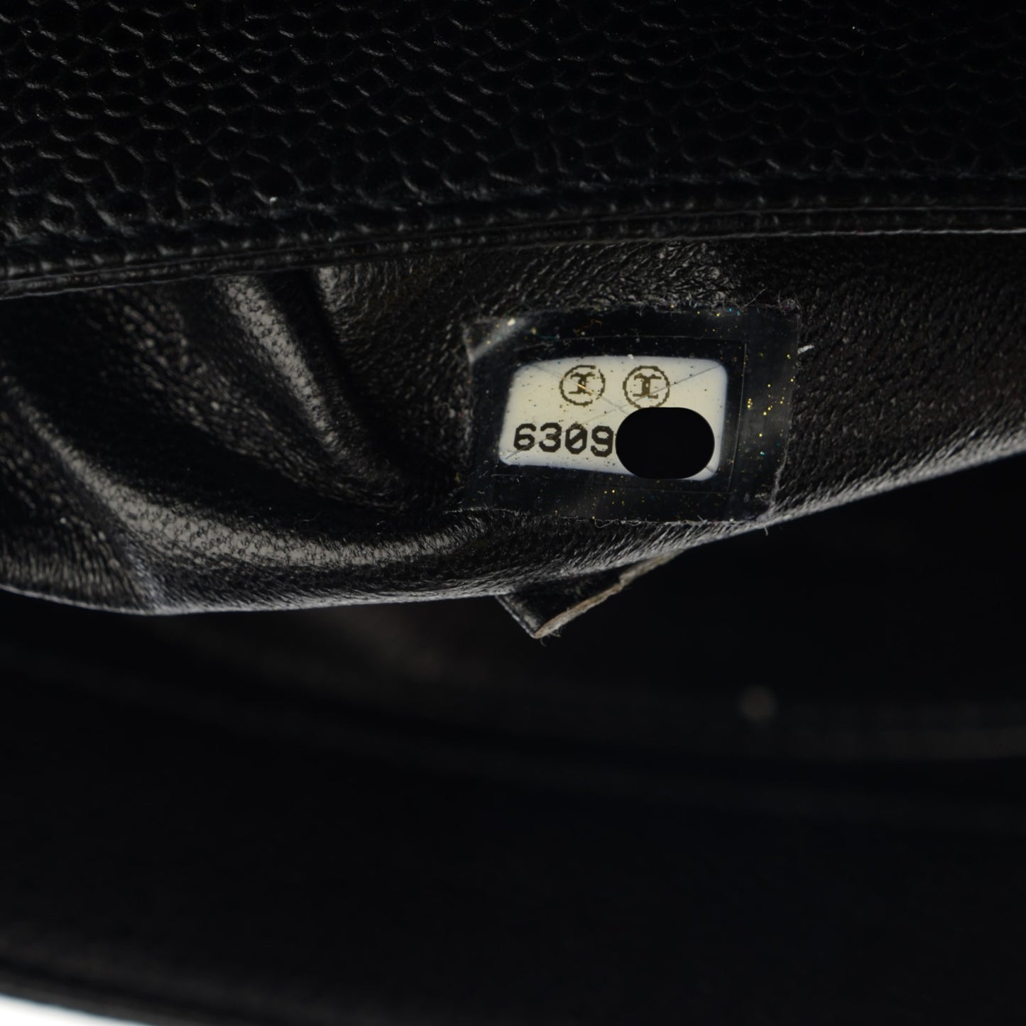 Caviar Flap Shoulder Bag Black
