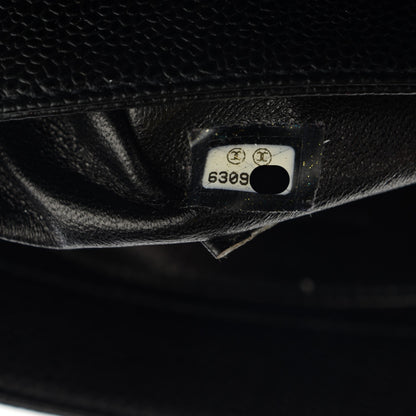 Chanel Caviar Flap Shoulder Bag Black 9 of 9
