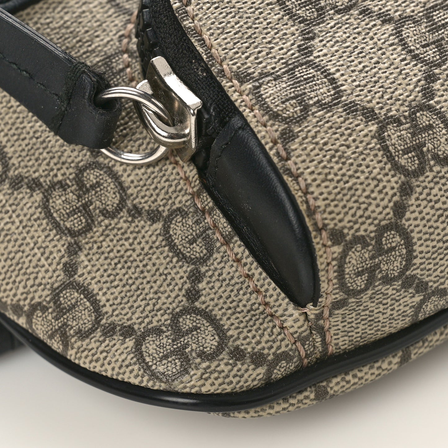 GG Supreme Monogram Belt Bag Black