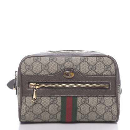 Gucci GG Supreme Monogram Web Small Ophidia Belt Bag 75 30 Dark Brown 1 of 10