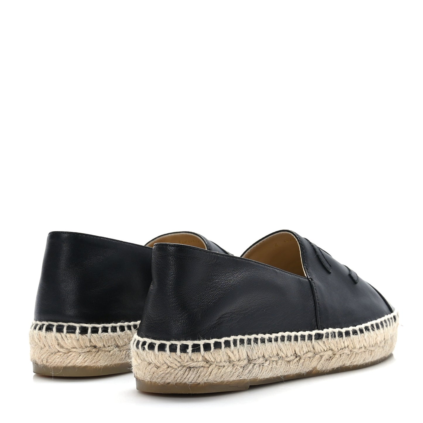 Lambskin CC Espadrilles 39 Black
