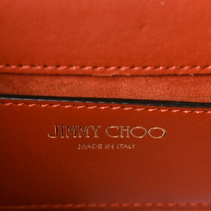 Jimmy Choo Calfskin Crocodile Embossed Varenne Chain Clutch Cuoio 6 of 9