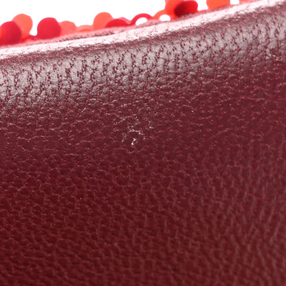 Chanel Shaded Sequins Mini Flap Black Burgundy Red Yellow 12 of 12