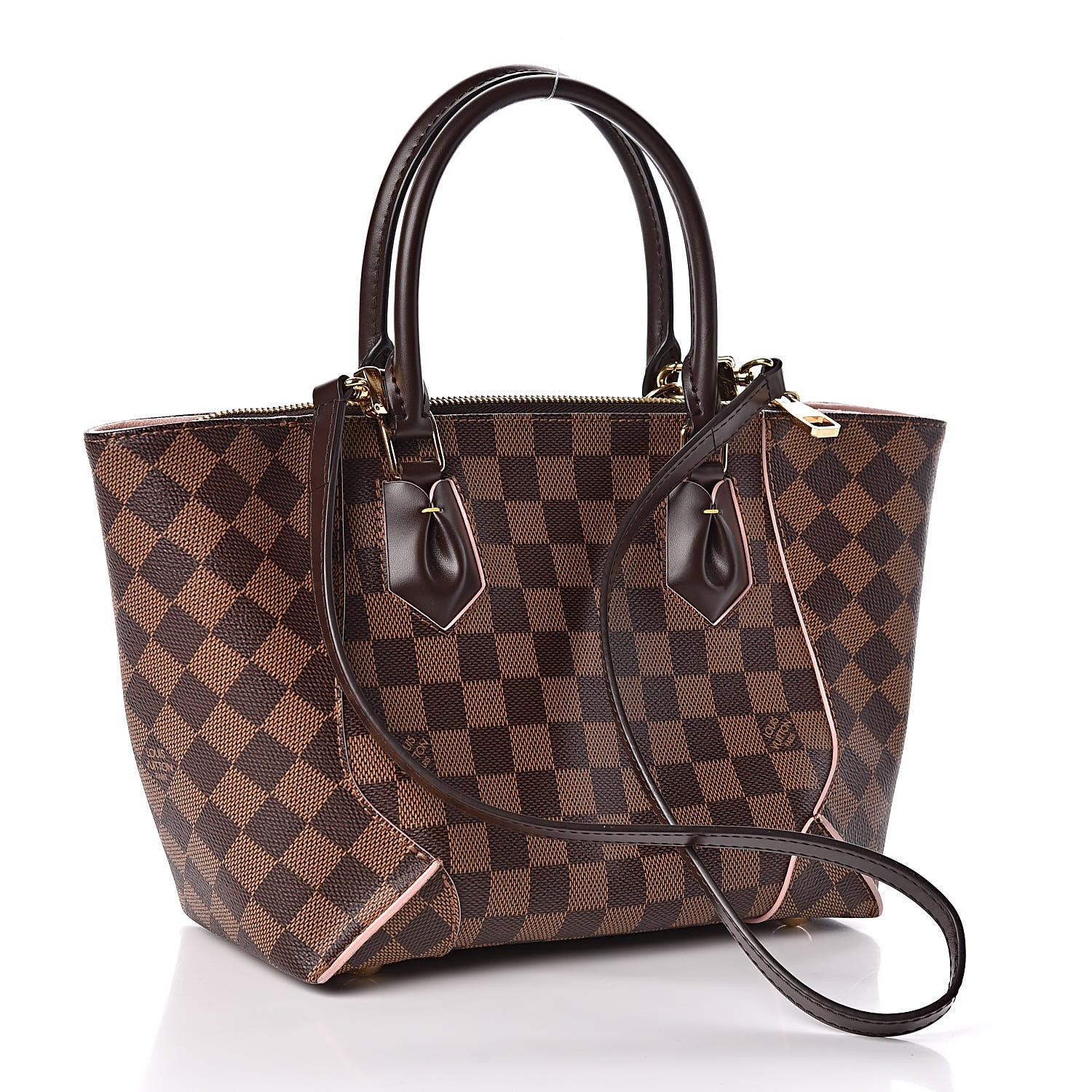 Louis Vuitton Damier Ebene Caissa Tote PM Rose Ballerine 3 of 10