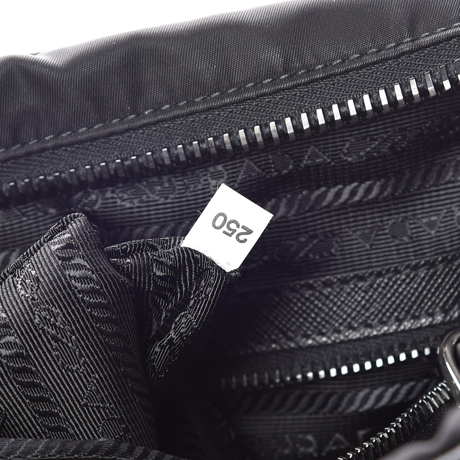 Prada Nylon Saffiano Flat Messenger Bag Black 7 of 9