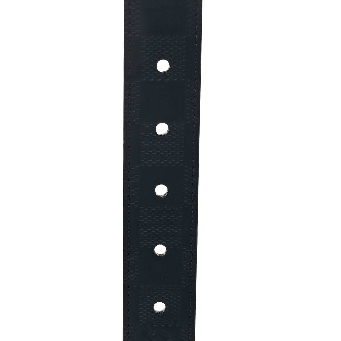 Damier Infini Calfskin 35mm Slender Reversible Belt Blue