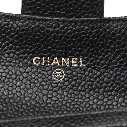 Chanel Caviar Quilted Flap Card Holder Black 6 of 9