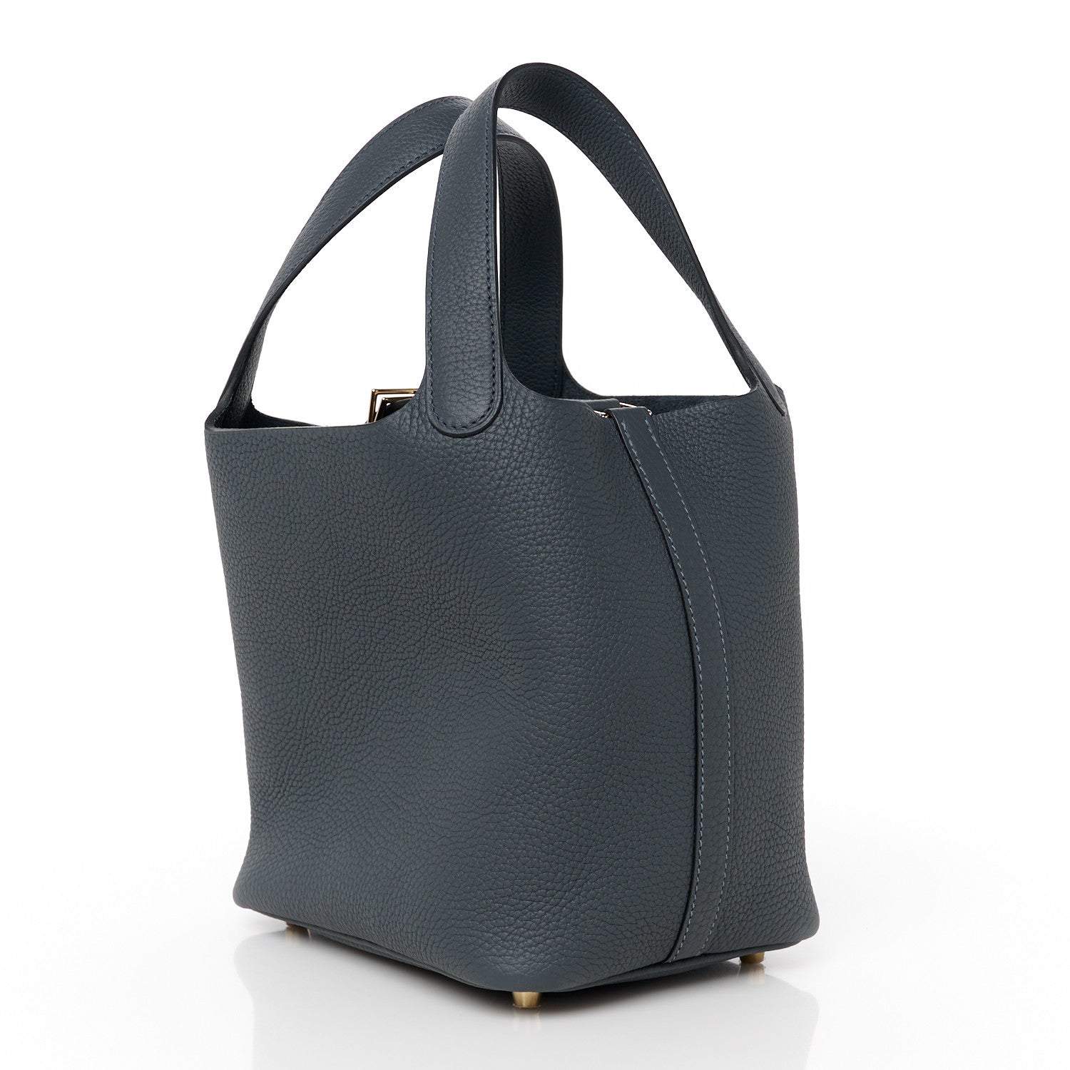 Hermes Taurillon Clemence Picotin Lock 18 PM Gris Misty 3 of 11