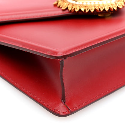 Dolce & Gabbana Smooth Calfskin Mini Devotion Crossbody Bag Rosso Papavero 8 of 10