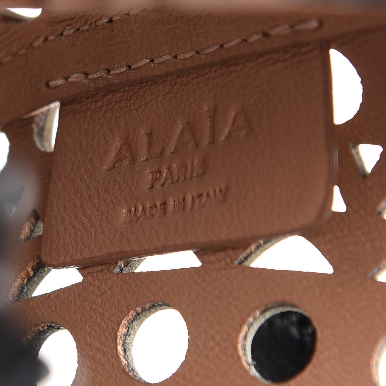 Alaia Lux Calfskin Vienne Rose-Marie 19 Bag Black 6 of 8