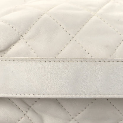 Chanel Lambskin Quilted Small Perfect Meeting Hobo White 9 of 11